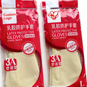 ถุงมือยางแบบถักเนื้อเงา บรรจุแยกชิ้น สำหรับงานจัดเลี้ยง ครัว ทำความสะอาด กันน้ำ หนา ทนทาน - Product Image 6