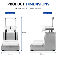 Máquina Manual de Acero Inoxidable para Formar Onigiri, Molde Triangular para Bolas de Arroz para Restaurante de Sushi