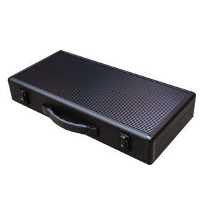 Maletas de aleación de aluminio negras personalizadas Estuches de almacenamiento portátiles Material EVA Equipo de exhibición Estuches para <span class=keywords><strong>herramientas</strong></span> Procesamiento personalizado - Product Image 1