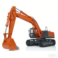Excavatrice hydraulique télécommandée 1/12 en métal DIM H2 ZX210, modèle professionnel personnalisable
