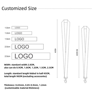 Personalized Logo Sublimation <b>Polyester</b> <b>Lanyard</b> Custom with Hook-Lightweight Durable ID Badges for Enterprise School Medical Use - Product Image 6