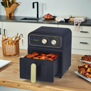 Friteuse à air en métal 6L à prix d'usine | <span class=keywords><strong>Chauffage</strong></span> rapide | <span class=keywords><strong>Sans</strong></span> huile | Acier inoxydable antiadhésif | Économie d'énergie - Product Image 3