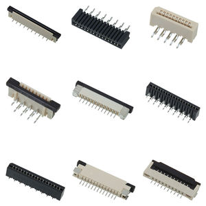 Connecteur FPC à contact coulissant en matériau LCP, ZIF droit SMT 1,0 mm, bornes en bronze phosphoreux - Product Image 5