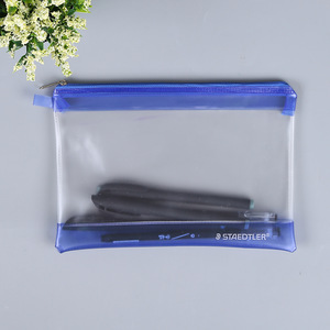 Novedosa bolsa coreana de bajo precio, duradera, transparente, de EVA para bolígrafos, bolsa para archivos, bolsa con cremallera de PVC mate, simple y portátil. - Product Image 4
