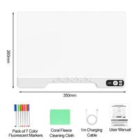 Tableau lumineux LED créatif réutilisable en acrylique pour dessin et écriture avec support pour enfants, fêtes et décoration intérieure