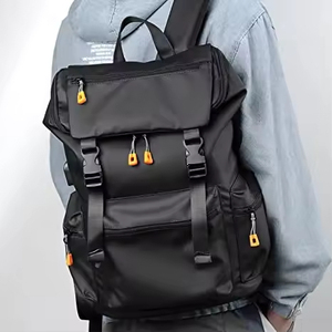 Fashion Unisex Anti-Theft Portable Zipper 20-39L Waterproof Polyester Lined Laptop <b>Backpack</b> for Work Travel School College - Product Image 4