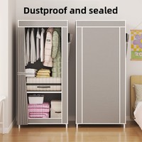 Armoire pliable minimaliste moderne en plastique pour chambre à coucher, meuble de rangement en tissu pour location, meuble de maison, meuble à chaussures