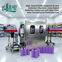 Solution intégrée de ligne d'emballage pour l'inspection visuelle et la détection de fuites des bouteilles, avec rejet automatique et traçabilité des données