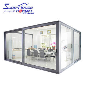Puertas Corredizas <span class=keywords><strong>de</strong></span> Esquina <span class=keywords><strong>NOA</strong></span> Florida, Aprobadas por Miami-Dade, <span class=keywords><strong>de</strong></span> Aluminio y Vidrio, Personalizadas, Modernas, <span class=keywords><strong>de</strong></span> Aleación <span class=keywords><strong>de</strong></span> Aluminio Templado Gris - Product Image 6
