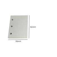Grid Leere Innere Seite 80 Blatt Mini Füllstoff Papier Spirale Notebook Lose Blatt Papier 3 Ring Binder Refill Papiere