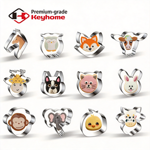 <span class=keywords><strong>Emporte</strong></span>-pièces en acier inoxydable en forme d'<span class=keywords><strong>animaux</strong></span> <span class=keywords><strong>de</strong></span> <span class=keywords><strong>la</strong></span> <span class=keywords><strong>ferme</strong></span> et du safari pour enfants, idéal pour <span class=keywords><strong>la</strong></span> pâtisserie des fêtes - Product Image 2