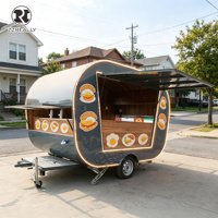 Remorque professionnelle pour gelato, chariot à thé DOT, camion de restauration VIN pour sandwichs