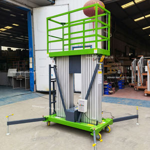 Elevador de un solo mástil de 4-16M, plataforma de trabajo aéreo de 380V, elevador de mástil de aleación de aluminio, elevador móvil, elevador de escalera, elevador telescópico eléctrico - Product Image 2