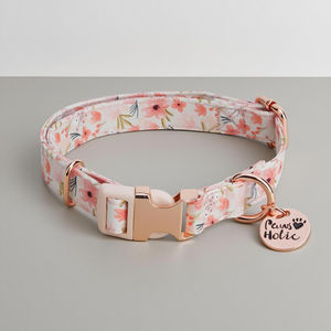 Correa de cuello de perro de algodón de estilo de lujo elegante y moderno estampado personalizado suave y duradero con luces personalizadas OEM ODM al por mayor - Product Image 1