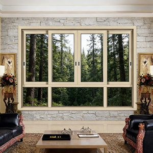 Fenêtre coulissante en alliage d'aluminium, solide, durable, étanche, insonorisée, anti-corrosion, chambre à coucher, verre double couche, haute qualité - Product Image 1