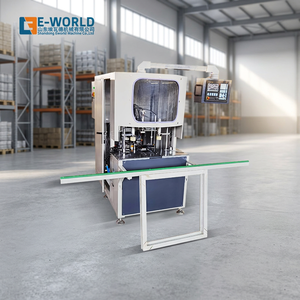 เครื่องทำความสะอาดมุมโปรไฟล์พีวีซี E-WORLD CNC พร้อมระบบควบคุม PLC อัตโนมัติ 380V สำหรับการผลิตหน้าต่างและประตู - Product Image 1