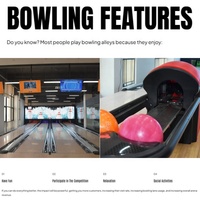 Simulateur de piste de bowling intérieur Projection virtuelle de plancher de bois simulé Boule de bowling Jeu d'arcade AR Machine de bowling de cricket