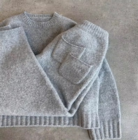 Ensemble de chandails personnalisés pour hommes, ensemble de chandails unisexe grande taille pour femmes, ensemble de chandails et de pantalons en tricot