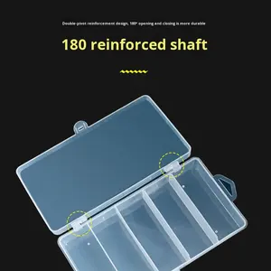 Accesorios transparentes Cajas <span class=keywords><strong>de</strong></span> anzuelos para señuelos <span class=keywords><strong>Caja</strong></span> <span class=keywords><strong>de</strong></span> <span class=keywords><strong>pesca</strong></span> Actividad Señuelos <span class=keywords><strong>de</strong></span> <span class=keywords><strong>pesca</strong></span> Anzuelo y señuelos <span class=keywords><strong>Caja</strong></span> <span class=keywords><strong>de</strong></span> almacenamiento para <span class=keywords><strong>pesca</strong></span> al aire libre - Product Image 2