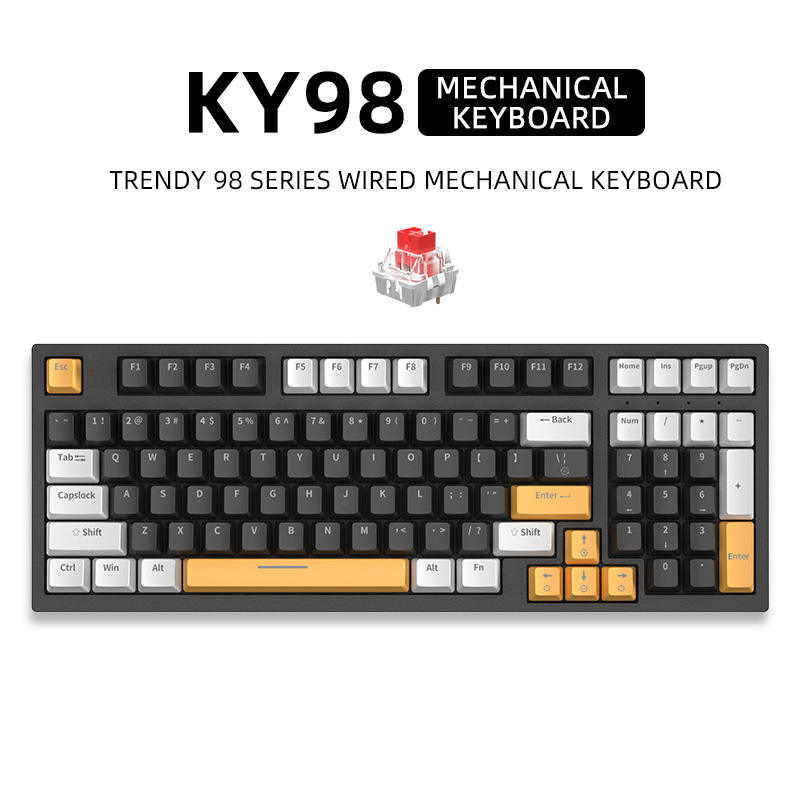 97 Keys/Black and White [Wired] Mixed Light/Red Axis