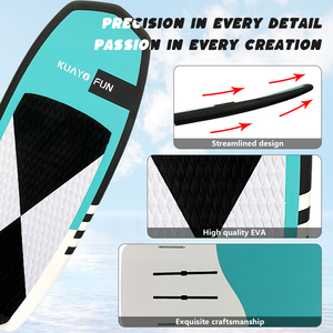 Tabla de Surf de Fibra de Carbono JFS FB02, Color Verde, Hydrofoil Wingfoil, con Capacidad de Carga de 150 kg, para Principiantes en Deportes Acuáticos y Surf - Product Image 4