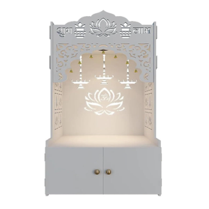 El sanatları beyaz kabin özelleştirilmiş boyutu Pooja Mandir ahşap ev Mandir tapınak - Product Image 4