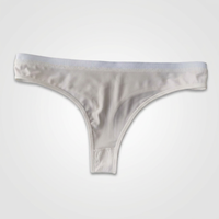 String blanc uni en polyester pour femme, taille basse, écologique, séchage rapide, respirant, motif uni pour sublimation
