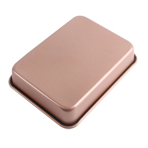 Juego de moldes rectangulares para hornear de 22 cm, 28 cm y 32 cm, antiadherentes, de acero al carbono, para pasteles, pan, asados, carne, uso doméstico y comercial. - Product Image 4