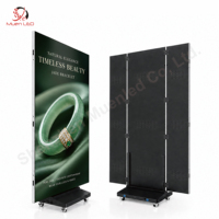 Écran LED portable pliable en trois parties pour affichage numérique commercial, affichage LED modulaire intérieur à petit pas P2.5 CHB2.5-GOB