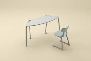 Dome trao đổi lưỡi liềm nội thất trường học thiết kế hiện đại sinh viên bảng MDF PP thép lớp học thoải mái bàn - Product Image 4