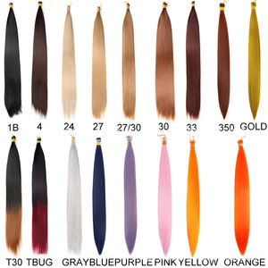 Extensiones de Cabello Sintético Preestirado de 22 Pulgadas y 150 g, Cabello Liso Sedoso para Trenzas, Cabello Ombre para Trenzas Africanas, Extensiones de Ganchillo - Product Image 6