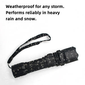 Lampe de poche de recherche en alliage d'aluminium LED rechargeable super <span class=keywords><strong>puissante</strong></span> avec lampe de poche de camping étanche, faisceau longue portée de 200 m - Product Image 3