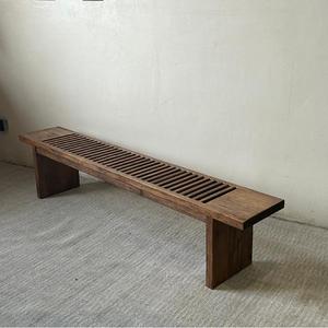 <span class=keywords><strong>Banc</strong></span> en bois massif de style vintage, sculpté à la main, finition antique - Product Image 1