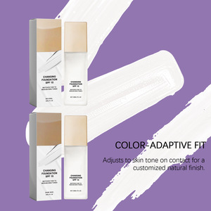 Série de fonds de teint liquides hydratants changeant de couleur 30 ml – Format standard – Teint foncé/naturel – Maquillage léger et rafraîchissant - Product Image 6