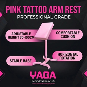 Reposabrazos Profesional para Tatuajes, Ajustable en Altura y Ángulo, Cómodo, Color Rosa, Fácil <span class=keywords><strong>de</strong></span> Usar, para Estudio - Product Image 3