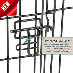 Ağır kasalar ekstra XXL büyük 90 cm büyük güçlü Metal demir büyük boy paslanmaz çelik katlanabilir Pet köpek kafesi ve Kennels - Product Image 5