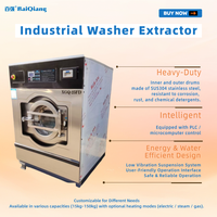 Extracteur d'eau de blanchisserie hôtelière commerciale de haute qualité, machine industrielle de lavage-essorage 25 kg à vendre