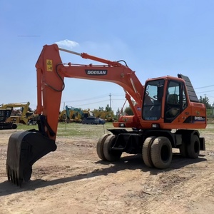 Excavatrice sur pneus d'occasion DOOSAN DX150W 15 tonnes, conception originale coréenne, haute qualité, modèles DX140 140W 150W - Product Image 3
