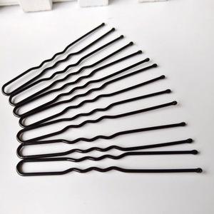 Schwarze, gewellte, U-förmige, minimalistische, verschleißfeste Haarspange, <span class=keywords><strong>50</strong></span> Stück/Packung, geeignet für alle Frisuren und Damen-Haaraccessoires - Product Image 5