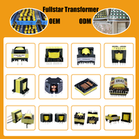 Transformateur à noyau de ferrite haute fréquence EI40, alimentation SMPS Flyback 50kHz-500kHz 380V vers 24V 48V, cuivre personnalisé CE ROHS