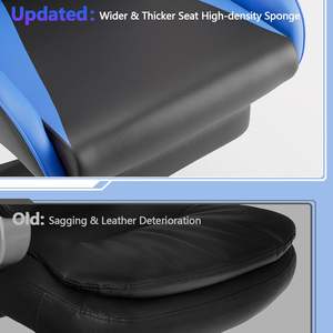 Acolchado <span class=keywords><strong>Racer</strong></span> Sporty Cadeira <span class=keywords><strong>Gamer</strong></span> Chile Cómoda <span class=keywords><strong>silla</strong></span> reclinable al por mayor de gama alta ergonómica con respaldo alto para juegos con reposapiés - Product Image 5