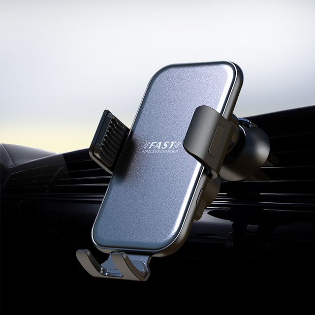 15w Automatic Clamping Wireless Car Charger Mount with Car Phone Holder Wireless Car Charger Fast Charging Phone Holder