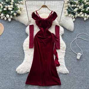 Robe longue sirène style américain d'été pour femme, coupe empire, dentelle 3D, Vestidos - Product Image 4