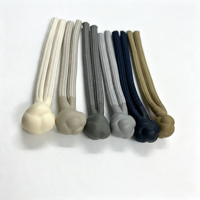 Cordon de serrage en polyester chinois de qualité supérieure, haute ténacité, écologique, avec embouts en silicone, accessoires de vêtement, fermeture pour usine OEM
