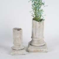Ornement de colonne romaine antique pour jardin, maison, bureau, chambre à coucher, salon, décoration extérieure, ferme, bouquet de fleurs, pot en ciment