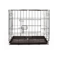 Niche pliable pour chien, grand produit pour animaux de compagnie, en fil métallique, à chiot, avec plateau en plastique ABS, livraison gratuite