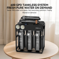 Système de filtration d'eau RO sans réservoir 7 étapes alcalin et minéral 600 GPD OEM/ODM pour machine domestique