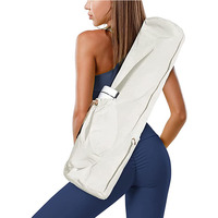 Tas Yoga Premium Wanita Anti Air Bahan Polyester Multi-Kantong Tali Selempang Dapat Disesuaikan Modis Tebal 1/4 inci 1/2 inci
