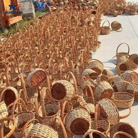 Keranjang kucing rotan anyaman desain baru tempat tidur kucing hewan peliharaan dengan bantal keranjang kucing hadiah ulang tahun hewan peliharaan hadiah Natal 2024