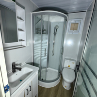 Maisons préfabriquées modernes en conteneurs, maisons miniatures 1 ou 2 chambres avec cuisine, cabane modulaire de luxe pour usage commercial ou résidentiel